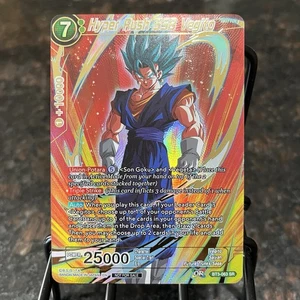 Hyper Rush SSB Vegito Championship Finals Gold Foil Dragon Ball Super Card | NM - Picture 1 of 12