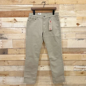 Jeans Levi's 511 uomo 32x32 beige denim elasticizzato slim fit gamba dritta kaki nuovo con etichette - Foto 1 di 9