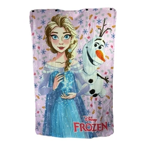 Manta de cama de lana suave congelada para niñas niños Disney ropa de cama tiro de personaje - Imagen 1 de 5