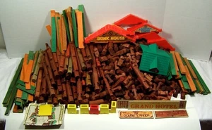 Enorme lote de más de 11 libras para techos de construcción de madera Lincoln troncos - Imagen 1 de 13