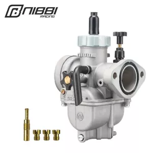 NIBBI 2T 4T Carburetor PE22mm Flange Motorcycle Engine w/ Jets For YAMAHA SUZUKI