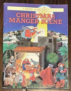 SCENA NATALIZIA MANGIATOIA Libro Vintage Ideali di Natale Fai un Modello 18" NUOVO - Foto 1 di 7