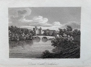 Estampado antiguo 1810; castillo de Doune, Stirlingshire, Escocia después de J.C. Nattes - Imagen 1 de 2