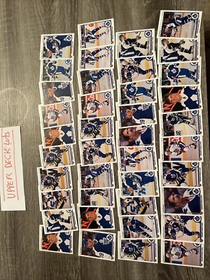 1990/91 Upper Deck  40 TEAM CARD LOT Toronto Maple Leafs - see photos - Image 1 of 4
