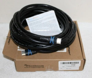 Bluerigger 24AWG FT4 Pro HDMI Kabel mit Ethernet ~ 24' + - Typ CL3 ~ Open Box  - Bild 1 von 11