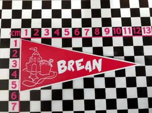 Banderín de vacaciones Brean Somerset - pegatina de viaje de vidrio de automóvil clásico - Imagen 1 de 1