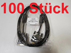 100 Stück DVI Display Kabel 1,8 M Meter Stecker Stecker Kabel schwarz Cable - Bild 1 von 5
