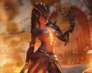 ~ ANJALI BHIMANI Auténtica Firmada a Mano "Symmetra - OVERWATCH"" 8x10 Foto ~ - Imagen 1 de 1