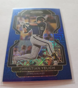 2022 Panini Prizm - Christian Yelich - Brewers - Blue Donut Circles - 139/199 - Bild 1 von 3