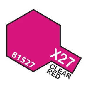 TAMIYA Acrylic Paint X-27 Clear Red 10ml - Picture 1 of 2