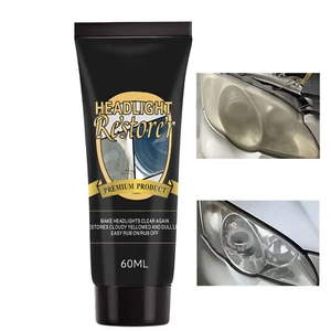 Car Headlight Restoration Polish Light Repair Cleaner Cream Repair Maintenance - Picture 1 of 11