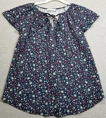 Blusa Top Simple Divertida Mujer Pequeña Floral Manga Corta Primavera Verano Ligera Foto 1 de 4