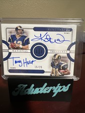 2020 National Treasures Kurt Warner/Torry Holt Dual On Card Auto 15/25