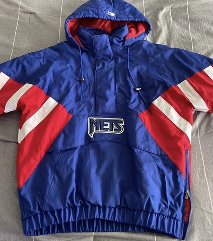 New Jersey/Brooklyn Nets Starter Puffer Jacket Mens L Cover