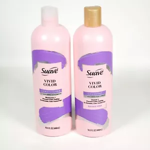 2 Pack Suave Vivid Color Shampoo & Conditioner Sulfate Free & Amino Acid Complex - Picture 1 of 5