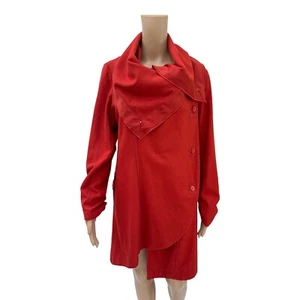 Boo Radley Womens Coat Wool Blend Boho Asymmetrical Size S AU 10 - Picture 1 of 9