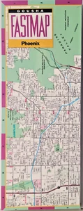 Phoenix, Arizona - Gousha Laminated Fastmap - Picture 1 of 5