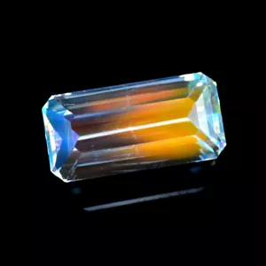 Ottagano 4,08 ct_Pietra di luna arcobaleno sfaccettata straordinaria qualità superiore non trattata - Foto 1 di 3