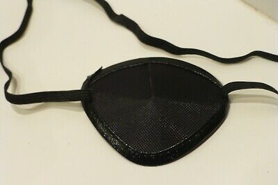 Black Eye Patch Occluder  With Elasticated Head Strap Universal Fit   NEW • 3.25£