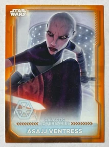 2021 Topps Star Wars Battle Plans Asajj Ventress arancione avversari galattici /50 - Foto 1 di 2