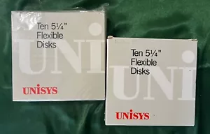 20 (2 cajas de 10) Disquetes Flexibles UNISYS 5 1/4 75-0897-837 48 TPI - Imagen 1 de 2
