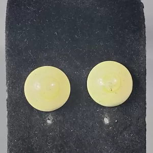Pendientes Botones Tachonados Verde Retro Mediados de Siglo Modernos Boho Pierced 0.5" - Imagen 1 de 9