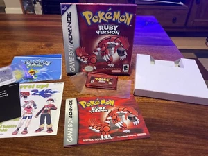Nintendo Game Boy Advance GBA Pokemon RUBY Version CIB w/ Sealed e-card - Picture 1 of 14