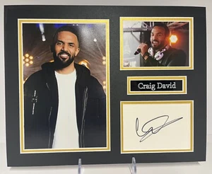 Craig David Hand Signed Mounted 14x11 Photo Display - In Person Autograph + COA - Picture 1 of 1