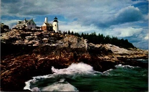 Postkarte Pemaquid Maine Pemaquid Leuchtturm Vintage unbespielt - Bild 1 von 2