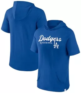 Los Angeles Dodgers Fanatics Offensive Strategy Short Sleeve Pullover Hoodie XL - Picture 1 of 3