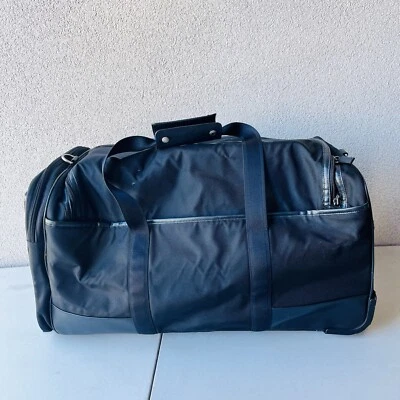 Coach Black Voyager wheeled duffle bag F77219 Luggage business travel Rare - Image 1 of 4