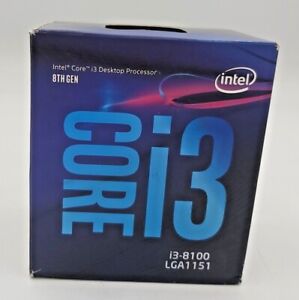 Intel Core i3-8100 3.6GHZ, 6MB Cache, LGA1151 CPU 4 Cores