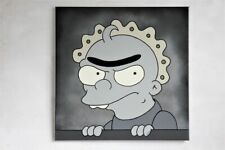 Original Simpsons Gemälde Bild des Streetart Künstlers Philka,Handsigniert COA