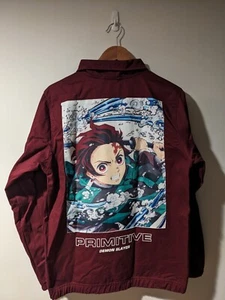 Primitive Demon Slayer Tanjiro Kamado Red Small Utility Jacket - Picture 1 of 7