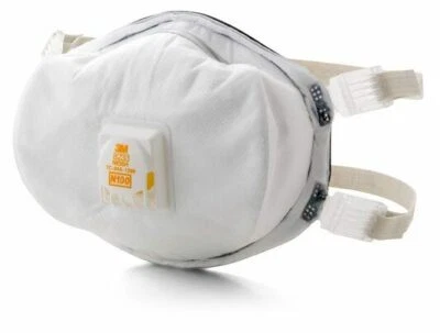1- 3M 8233 N100 Particulate Respirator Face Mask With Cool Flow Exhalation Valve - Image 1 of 2
