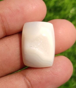 Natural Agate Loose Gemstone Cushion Drusy From Madagascar 23.00 Cts 22X16X8 MM - Picture 1 of 6