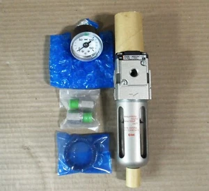 New SMC AW20-N02CGH-CZ Pneumatic Regulator Filter with new gauge - Picture 1 of 3
