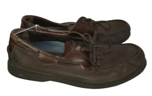 Dockers Herren Schnürschuhe Top-Sider Braun Leder Bootsschuhe Größe 10,5 OS02 B - Bild 1 von 6