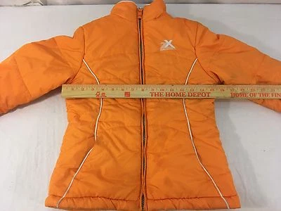 Abrigo de invierno de poliéster con cremallera naranja Zero Xposure M-10/12 para niños y niñas Foto 1 de 4