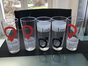 5x Segafredo Latte Macchiato-Gläser per l´uomo/per la donna - Bild 1 von 4
