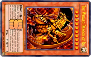 The Winged Dragon of Ra Credit card skin decal sticker small chip holographic - Picture 1 of 2