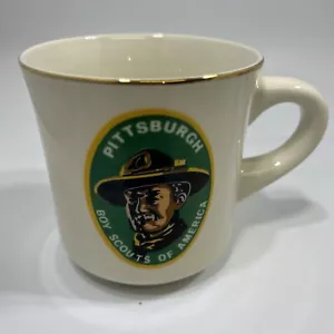 Vintage Pfadfinder Kaffeebecher Boy Scouts of America Pittsburgh Keramik - Bild 1 von 4
