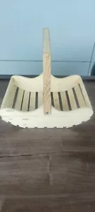 Pinewood Full Handle Basket with Strips with Moveable Handle Dining Table Decor - Picture 1 of 5