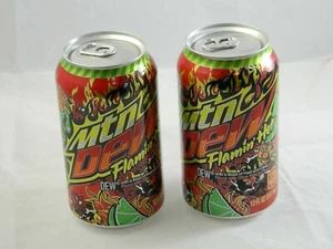 NEW Mountain Dew Flamin Hot LIMITED 2022 Full 12 Oz Can Brand New MTN - Picture 1 of 12