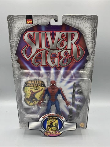 Marvel Silver Age Spider-Man Action Figure Previews Exclusive Toy Biz 1999 Cover