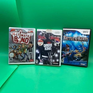 Lot 3 Game Nintendo Wii (Ultimate Band, Drum King, Battle Bands). - Picture 1 of 11