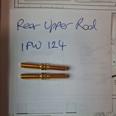 Kyosho Inferno MP777 WC Team Edition Rear Upper Rod IFW124 SP1 SP2 Buggy Parts - Bild 1 von 4