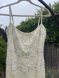 Simin Couture Wedding dress, Exquisite Beadwork, Form Fitting, Size 6 pre owned - Picture 1 of 9