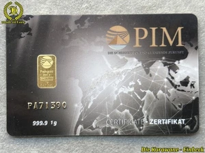 PIM 1 Gramm Goldbarren 999,9 Feingold im Blister LBMA Zertifiziert - Bild 1 von 4