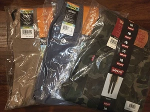 NEW Boys Jogger Pants Bundle (3) – Levi’s Camo + Hurley Gray & Khaki Size 18/20 - Picture 1 of 8
